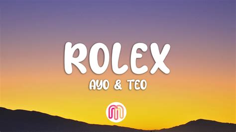 invidia polso rolex canzone|Ayo & Teo – Rolex Lyrics .